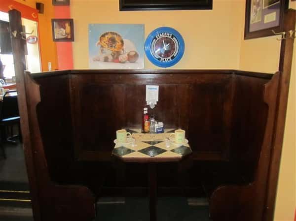 booth inside capital view cafe