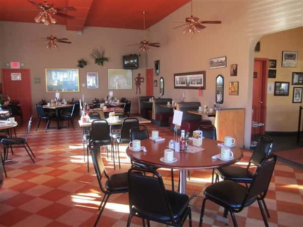 dining area with tables and chairs