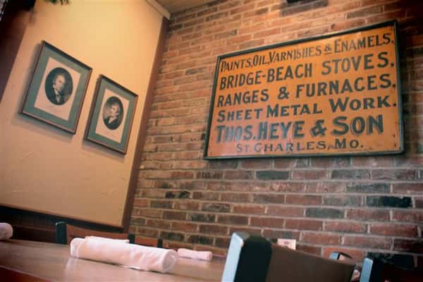 Brick wall with pictures