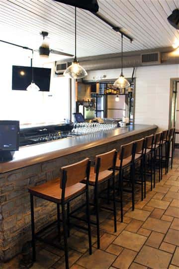 Bar area of restaurant
