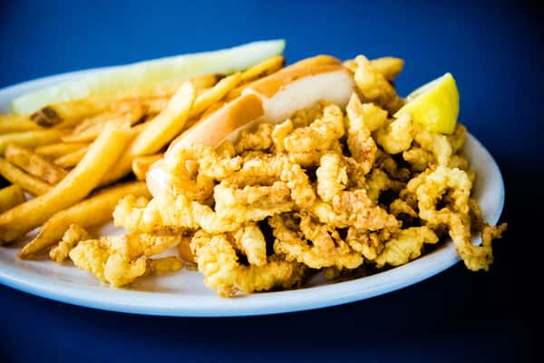 Fried Clam Strip Roll