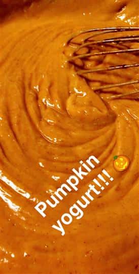 Pumpkin Yogurt
