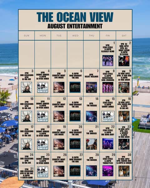 The August lineup at Ocean View is hot 🔥
Live bands, DJs, beach vibes, and drinks flowing every week — you already know where to be. 🌴🍸
Let’s make it a summer to remember. #OceanViewNights #OVSummerSessions