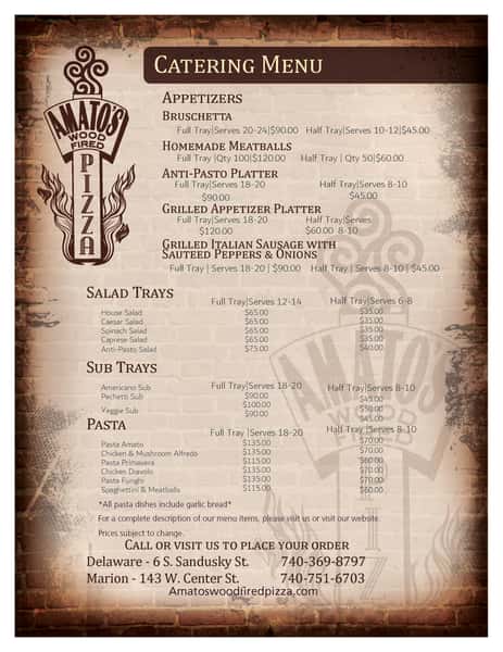 Amato's_Catering_Menu