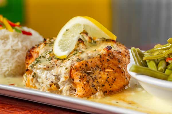 Crab Stuffed Salmon