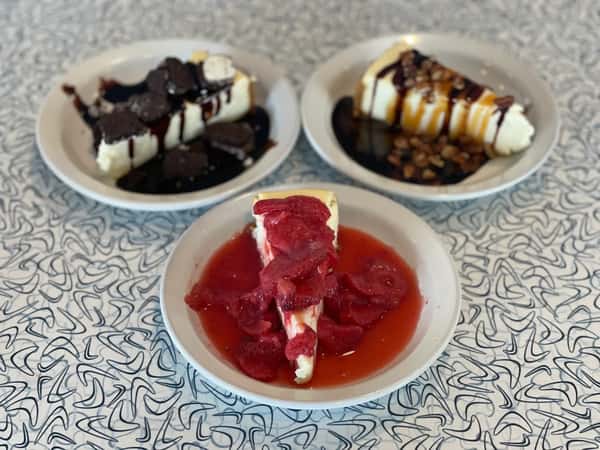 various types of cheesecake