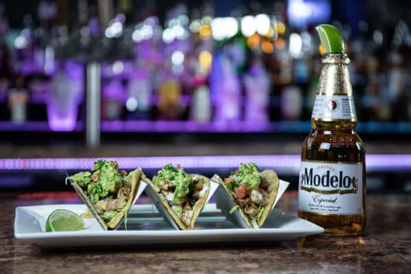 tacos and Modelo
