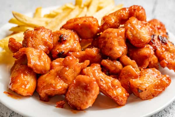 Boneless Chicken Wings with French Fries - Lunch
