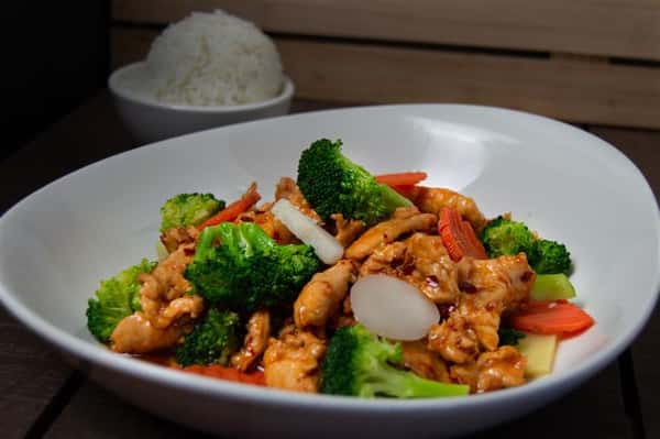 steamed vegetables with chicken