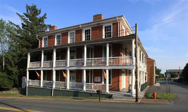Exterior of the Lafayete Inn view from main street