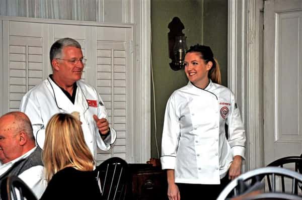 Chefs talking to each other