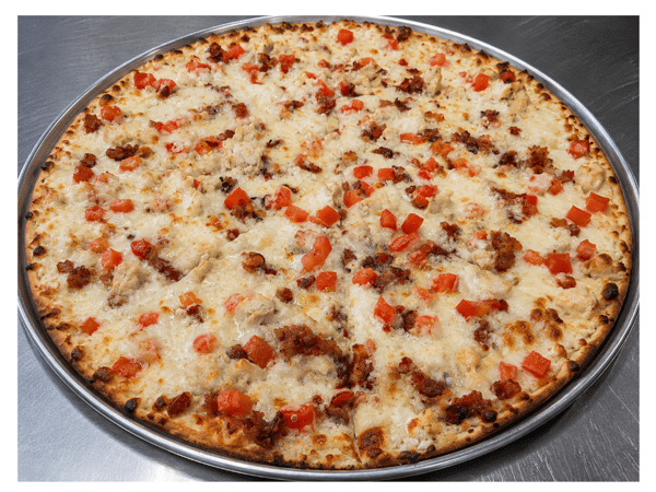 CHICKEN ALFREDO PIZZA 10 THIN