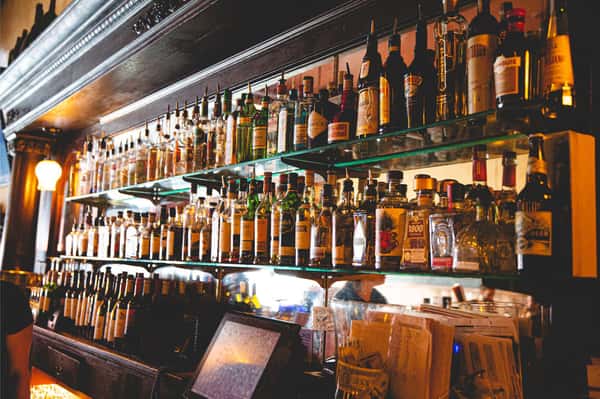 Alcohol on display