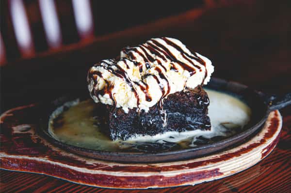 triple chocolate brownie