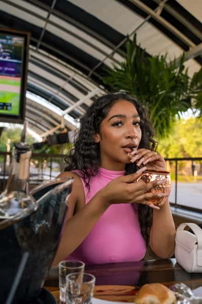 Woman drinking