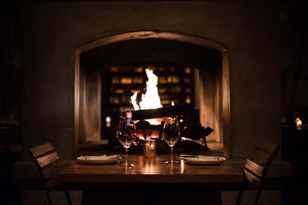 Main Patio fireplace