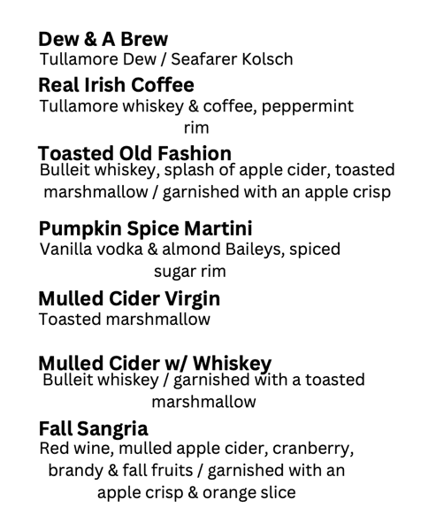 Fall Drinks Details