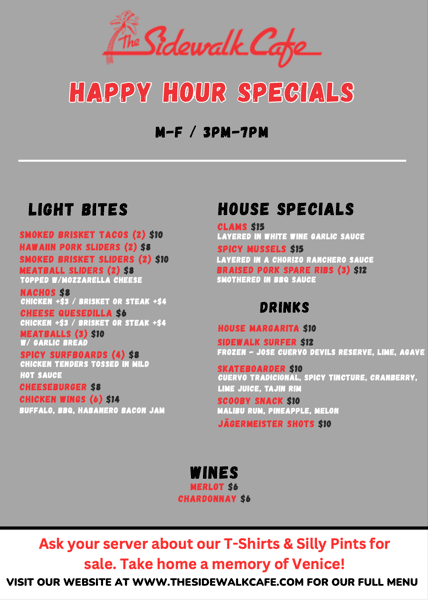 Happy Hour Specials