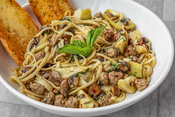 Italian Sausage & Artichoke Linguine