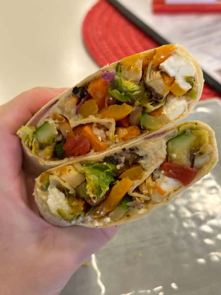 Grilled Veggie Hummus Wrap