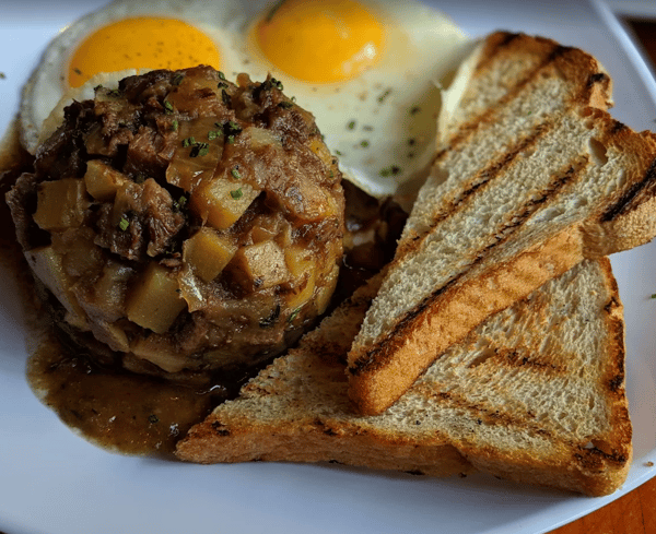 Short Rib Hash and Eggs