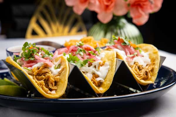 Chicken Tinga Tacos Plate