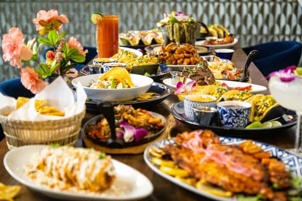table of food
