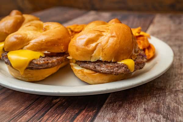 Burger with Cheese & Onions