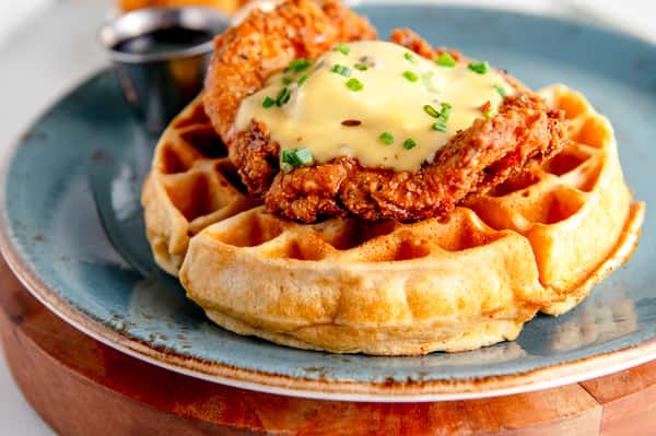 Chicken & Waffles Benedict