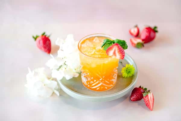Strawberry Bourbon Smash