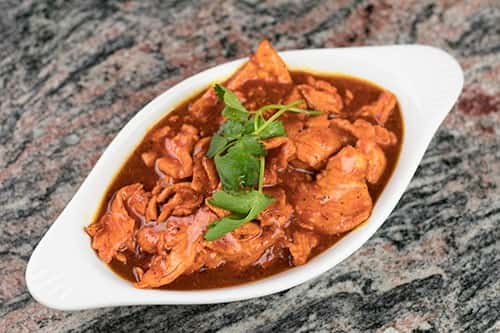 Your choice of meat in a stir-fried in a spicy garlic sauce.