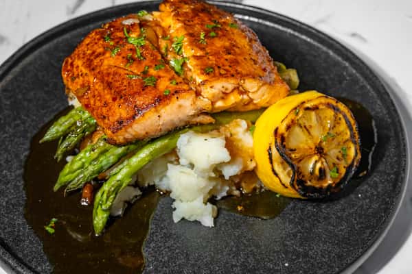 Peach Glazed Salmon