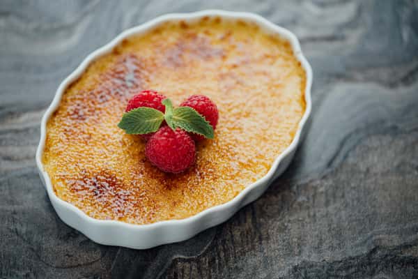 Classic Crème Brulee Dessert Menu OLD BREA CHOP HOUSE Steak House