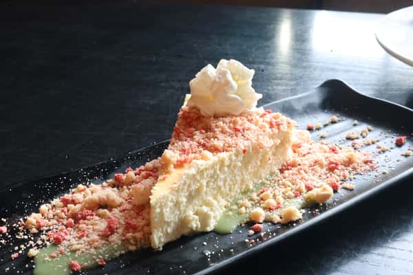 Strawberry Matcha Cheesecake