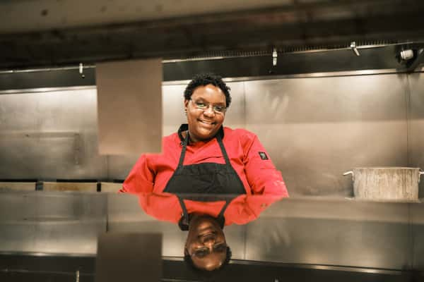 teammate in kitchen