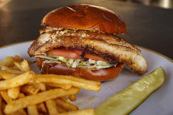 Blackened Cajun Catfish Sandwich - Lunch & Dinner - True Southern ...