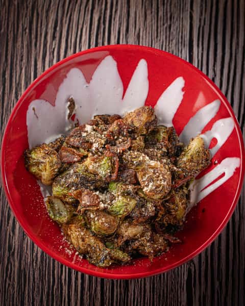 Shaved Brussels Sprout Caesar Salad