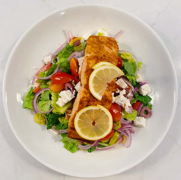 Greek Salad Add Salmon