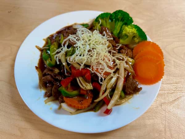 Mongolian Beef with Steamed Rice