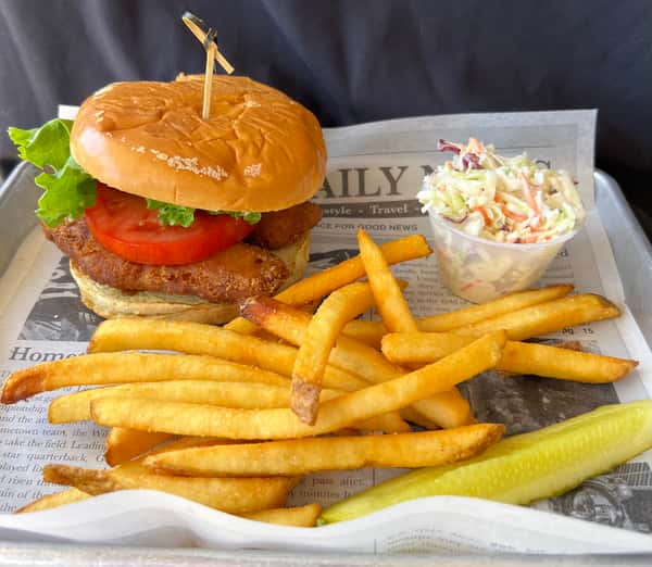 Grilled Orange Chicken Burger