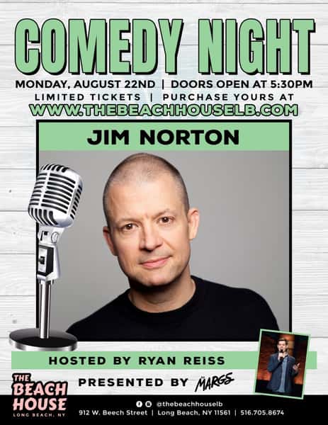 Jim Norton comedy night flyer