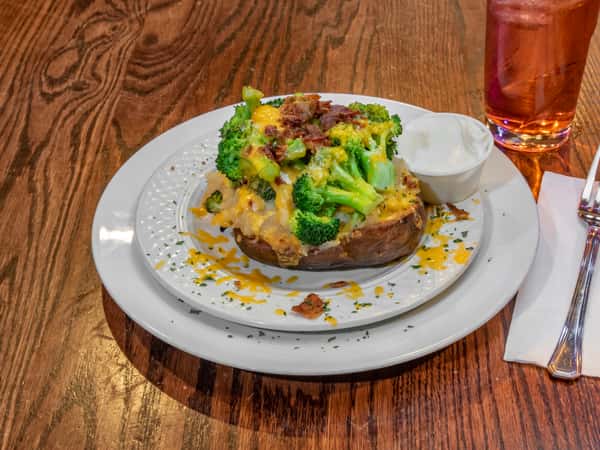 Broccoli Cheese w/Bacon Jacked Potato