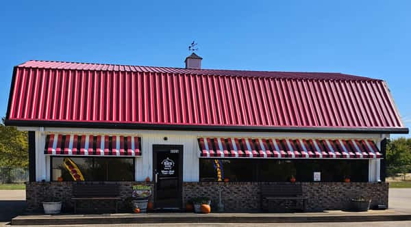 front entrance to The Barn Grill