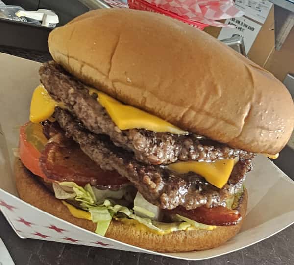 bacon buster double cheeseburger