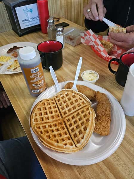 chicken and waffles