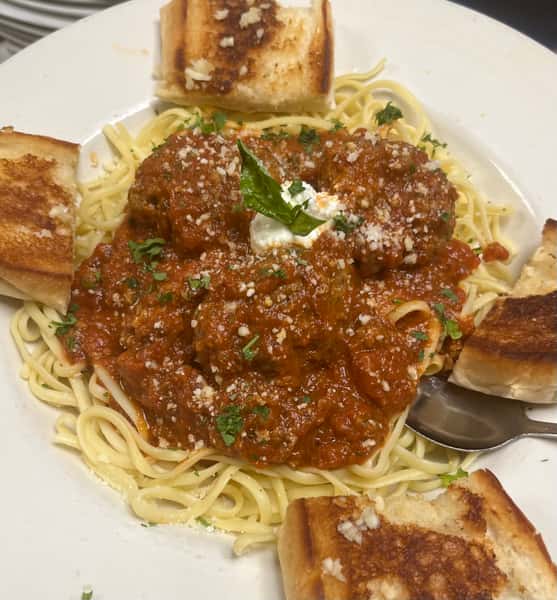Linguine with Homemade Meatballs