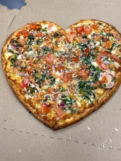 Heart Shapped Pizza