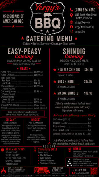 Catering Menu
