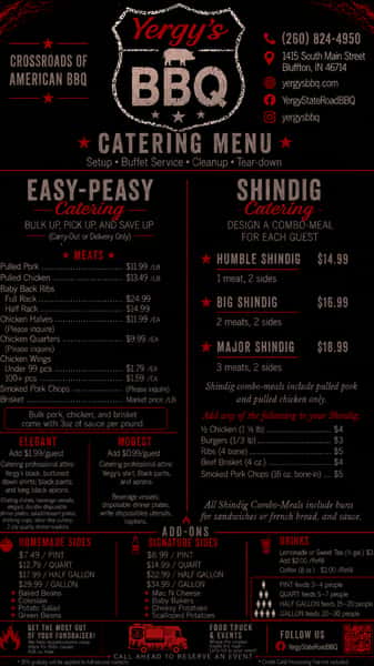 Catering Menu
