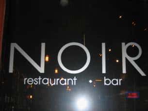 noir menu cover